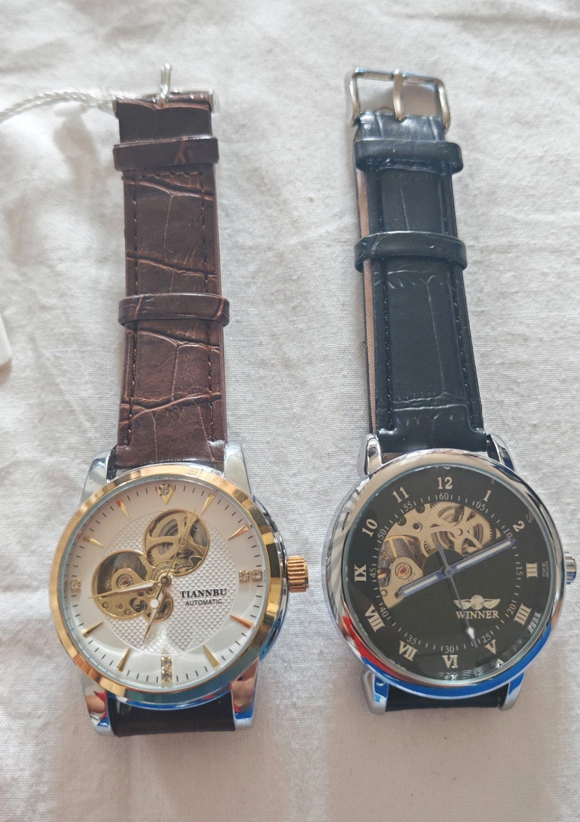 1 montre automatique hommes+ 1 montre mécanique, Bijoux, Sacs & Beauté, Envoi, Neuf