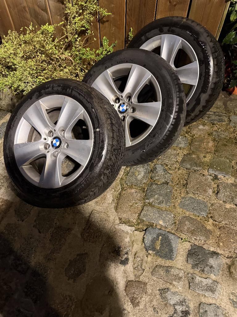 Set Autobanden BMW, Auto-onderdelen, Banden en Velgen, Ophalen, Gebruikt, 17 inch, Winterbanden