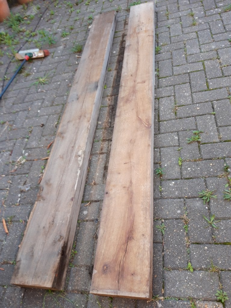 Poutre en chêne, Bricolage & Construction, 250 à 300 cm, Chêne, Enlèvement, Utilisé