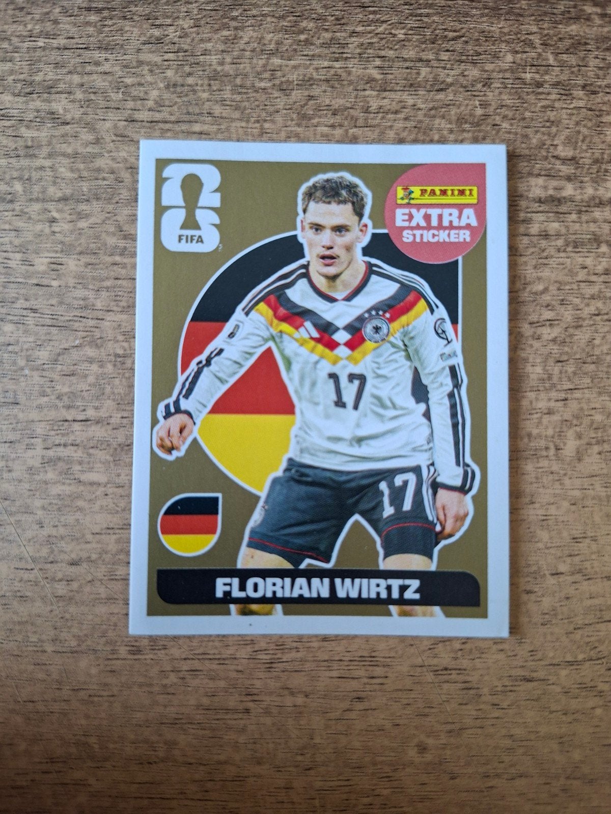 Panini, World Cup 2026, Extra, Witz, Goud, Ophalen of Verzenden, Zo goed als nieuw, Sticker