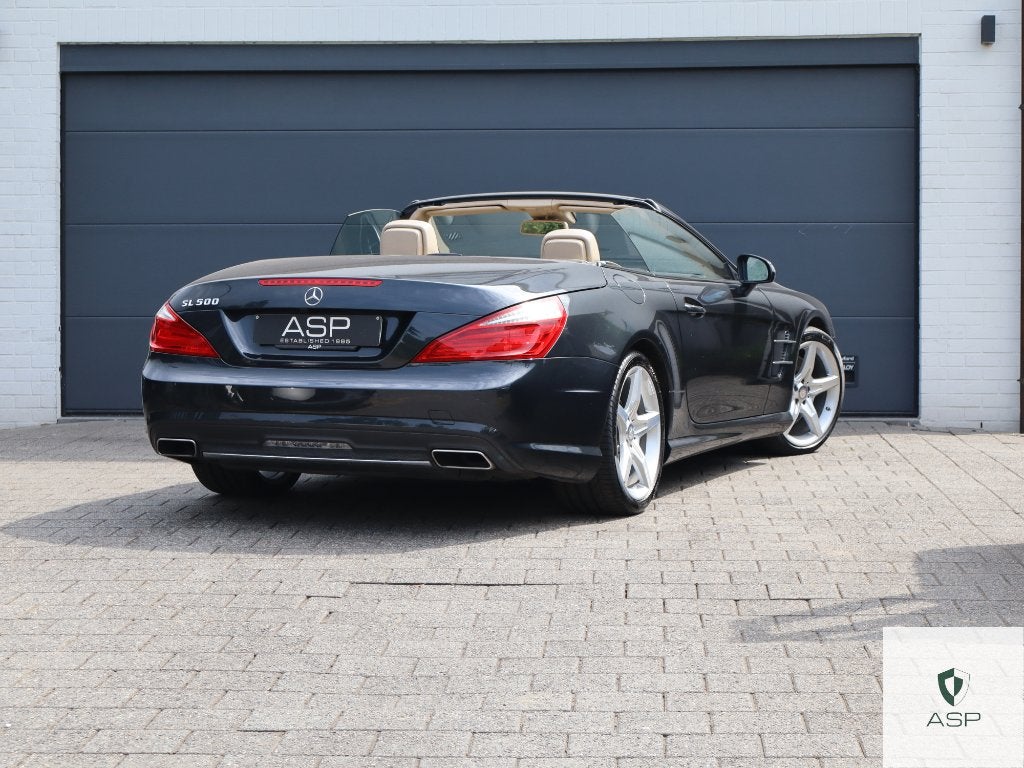 Mercedes-Benz SL 500 Cabriolet | AMG sportpakket | Xenon |, Auto's, Achterwielaandrijving, Cabriolet, Zwart, Leder