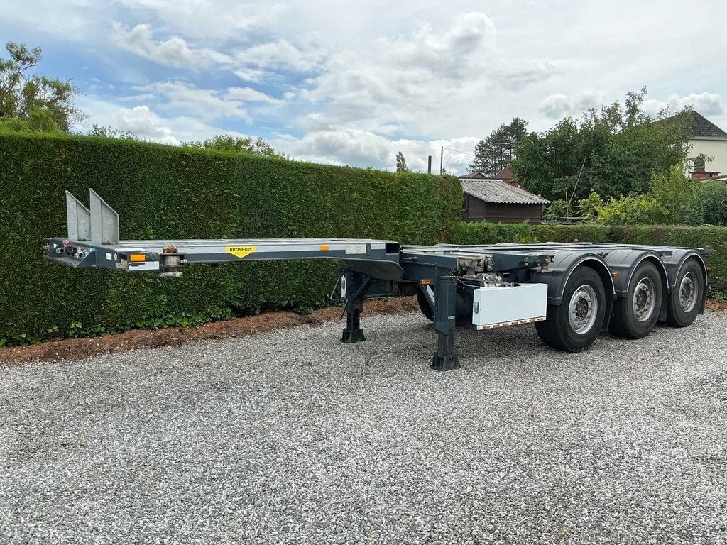 2022 Broshuis MFCC L2C8 Oplegger - Container chassis oplegge, Auto's, Vrachtwagens, Overige brandstoffen, Bedrijf, Aanhangers en Opleggers