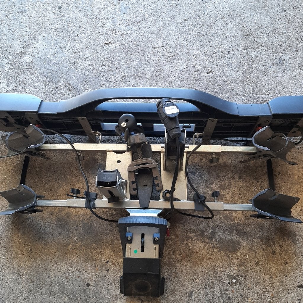 fietsendrager, Support d'attelage, 2 vélos, Pneus larges, Comme neuf