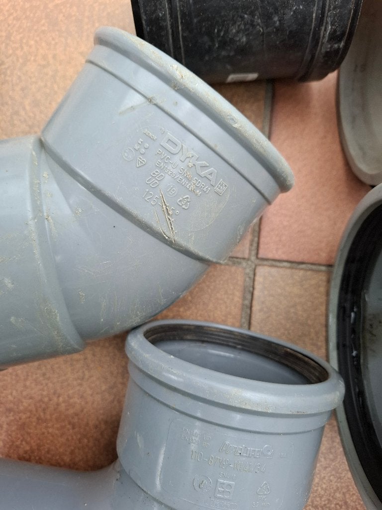 PVC koppelingen, Bricolage & Construction, Tuyaux & Évacuations, Utilisé, PVC, Enlèvement