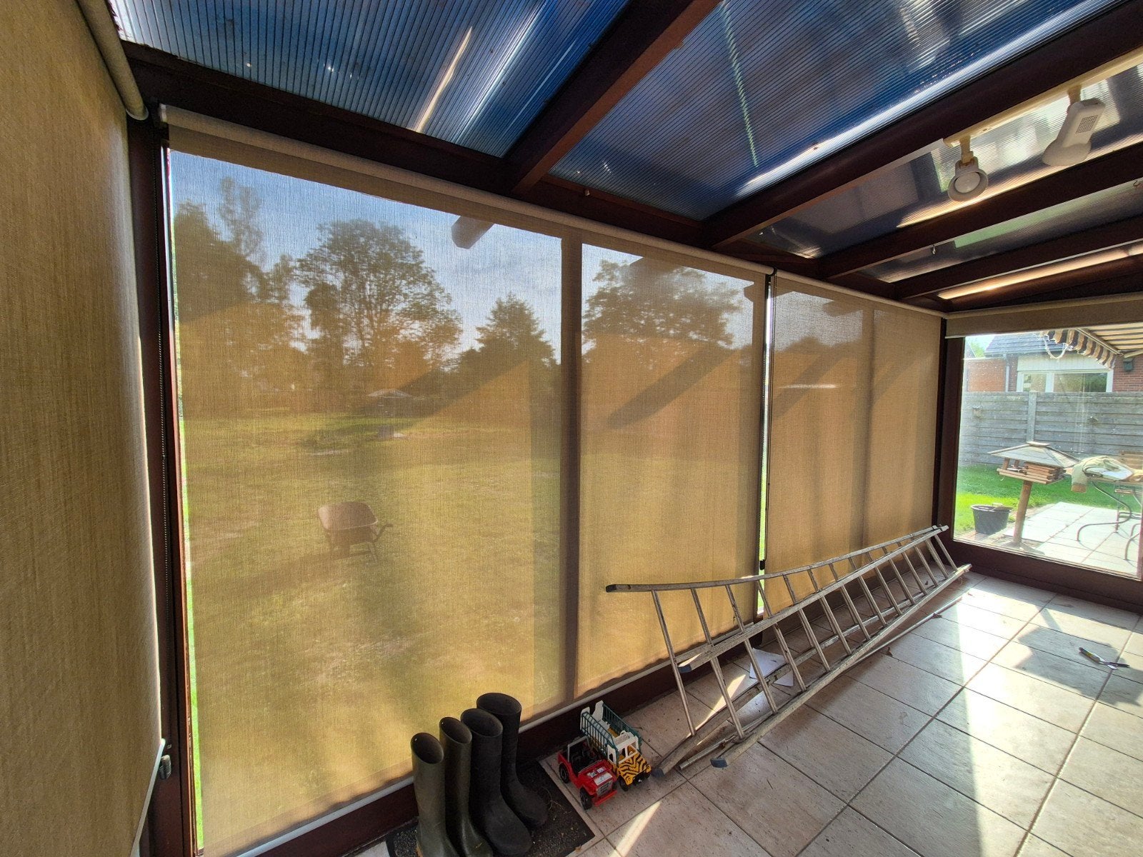 rolgordijnen 4 stuks, Tuin en Terras, Ophalen
