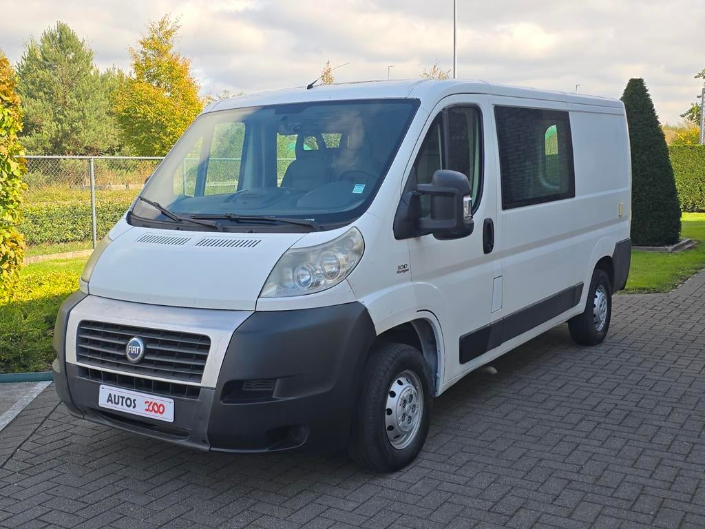 Fiat ducato dubbelcabine MOBILHOME lichte vracht/garantie, Auto's, Bedrijf, Trekhaak, Handgeschakeld, Diesel