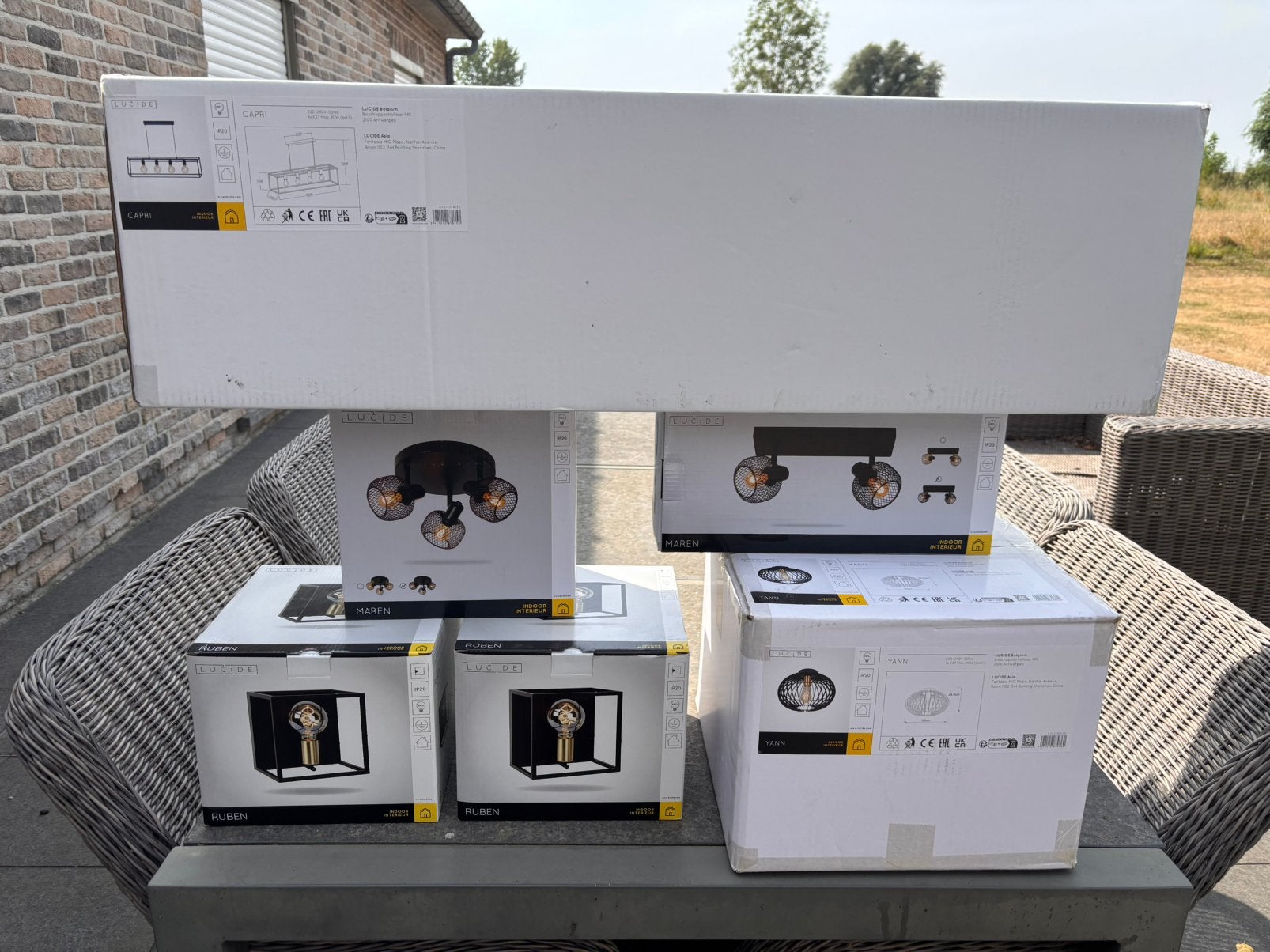 Lucide pakket verlichting nieuw, Huis en Inrichting, Lampen | Hanglampen, Ophalen, Nieuw