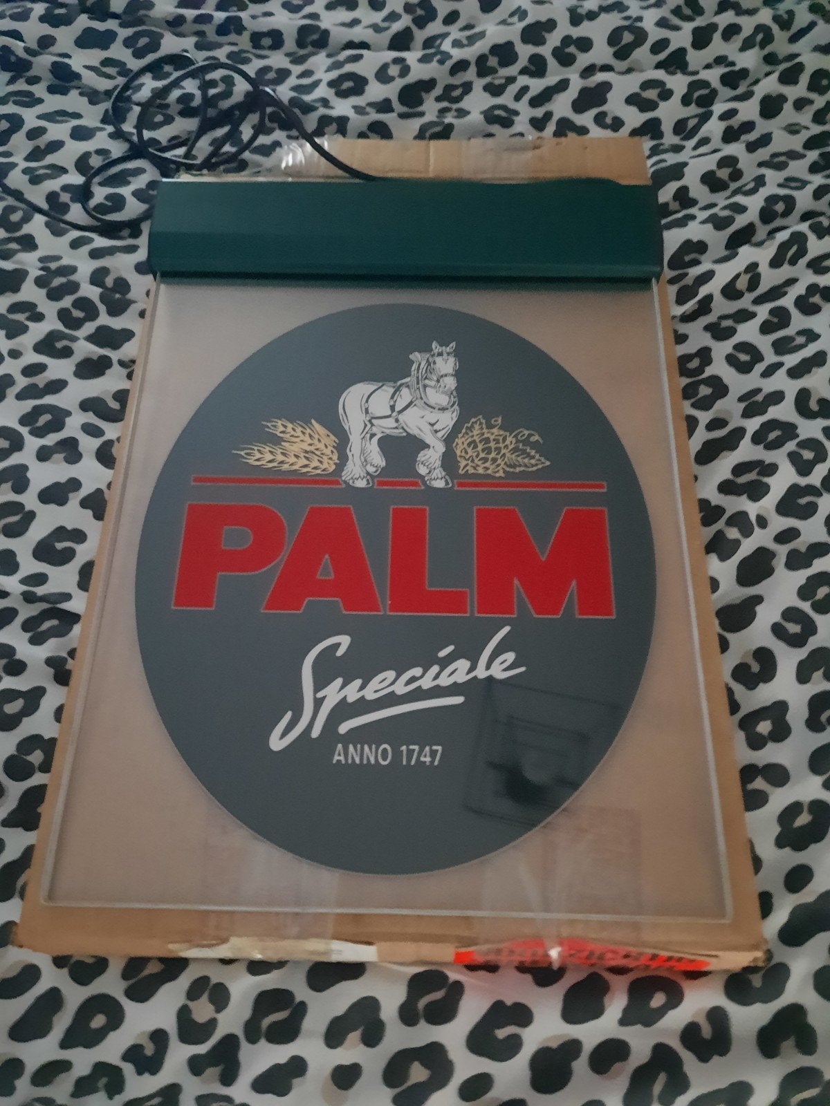 Enseigne lumineuse spéciale Palm Anno 1747, état neuf, Collections, Enlèvement, Neuf, Panneau, Plaque ou Plaquette publicitaire