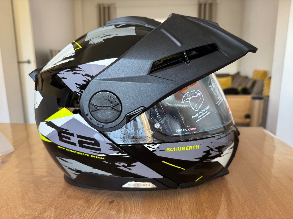 Helm Schuberth E2 Trail Yellow M57 NIEUW, Motoren, Nieuw met kaartje, M, Systeemhelm, Dames