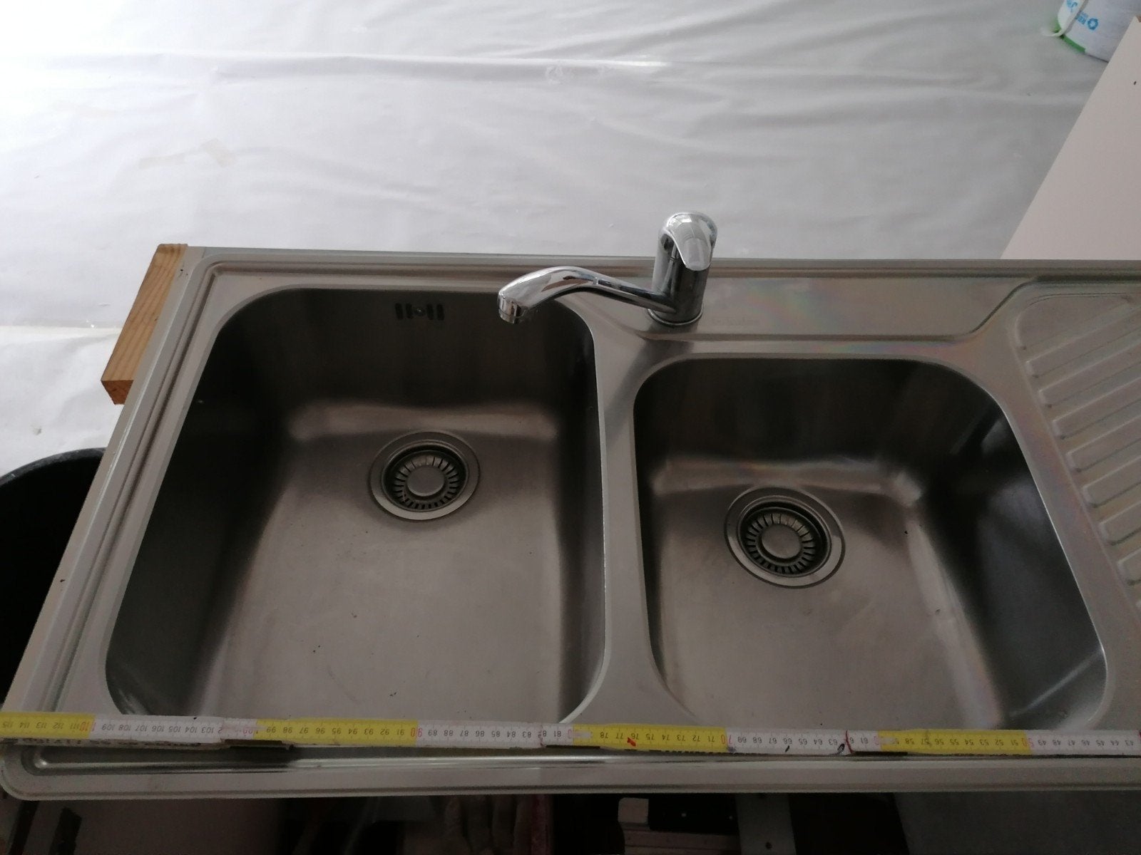 spoelbak inox, Huis en Inrichting, Ophalen, Zo goed als nieuw