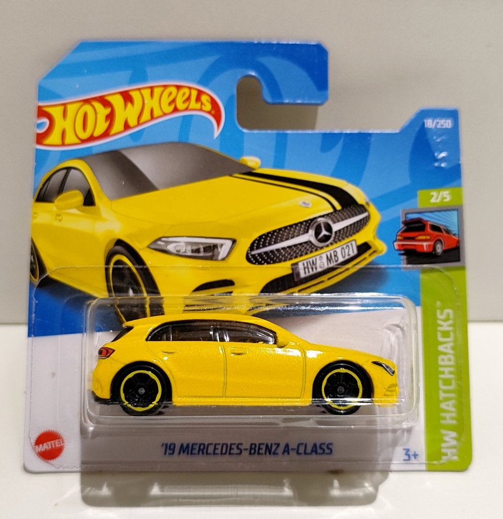 Hot Wheels ˋ19 Mercedes Benz A-Class Geel (2022), Ophalen of Verzenden