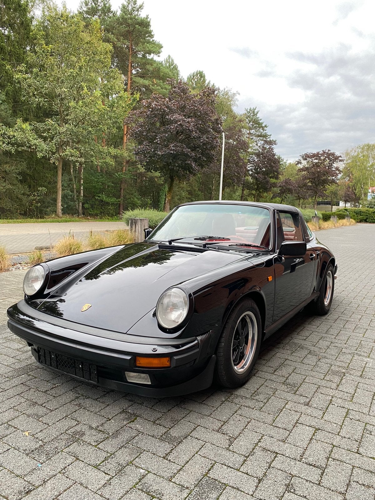 Porsche 911 3.2 Targa (G50), Auto's, Bluetooth, Zwart, Particulier, Rood