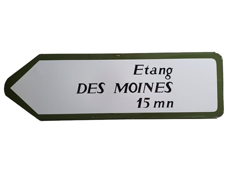 Plaque émaillée / panneau ancien ., Verzamelen, Ophalen, Zo goed als nieuw, Reclamebord