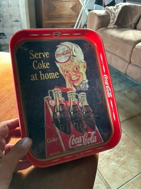 cola dienblad, Verzamelen, Ophalen, Gebruikt