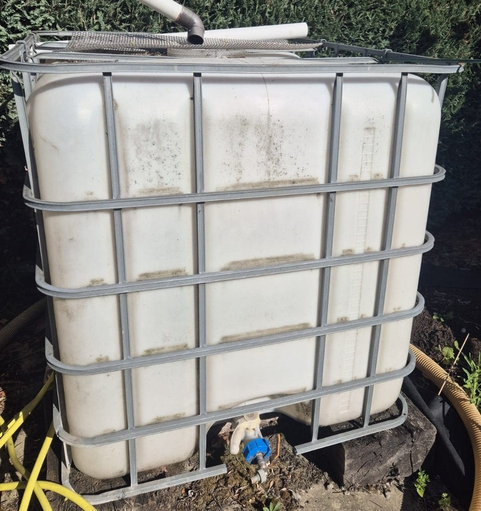 watercontainer watertank 1000L, Ophalen