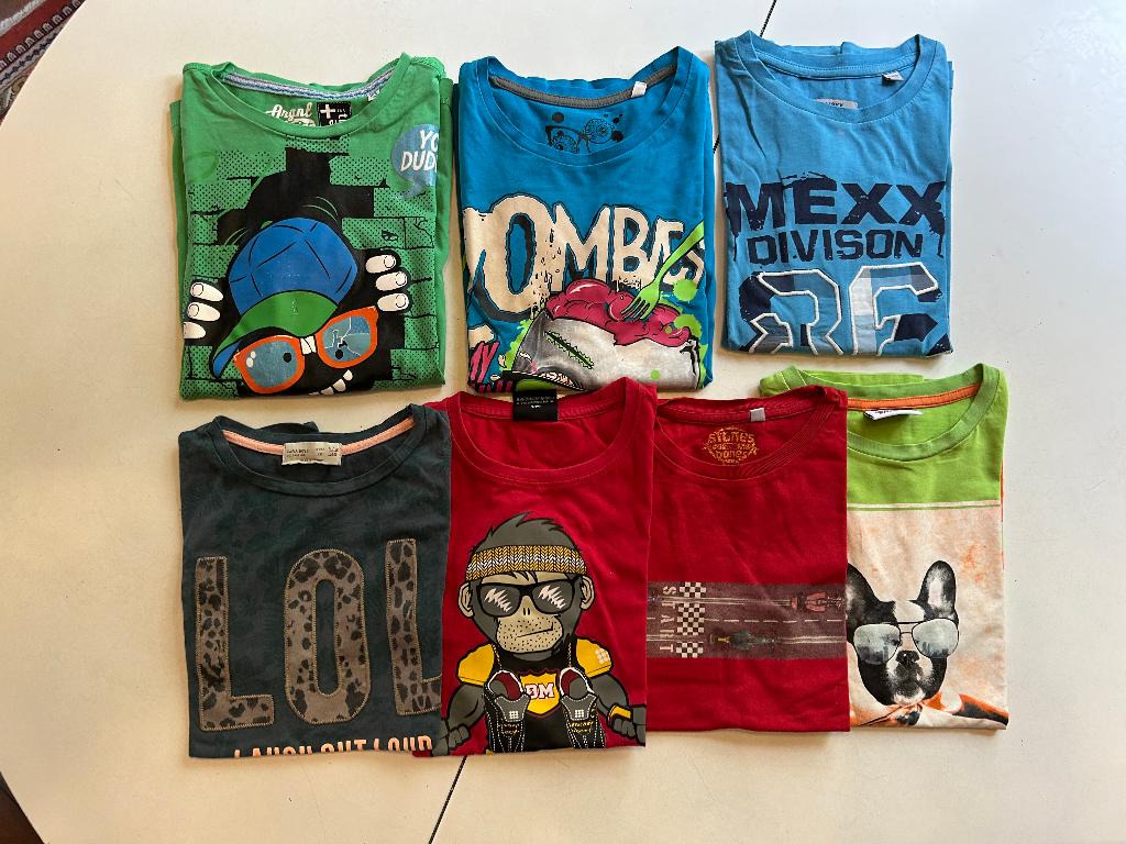 Pakket SHIRTS + LONGSLEEVES - maat 140/146, Kinderen en Baby's, Kinderkleding | Maat 140, Ophalen of Verzenden, Jongen, Shirt of Longsleeve