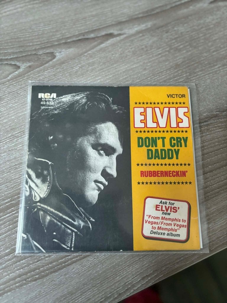 Elvis single don't cry daddy/rubberneckin', Franse persing,, Cd's en Dvd's, Vinyl Singles, Gebruikt, 7 inch, Ophalen of Verzenden