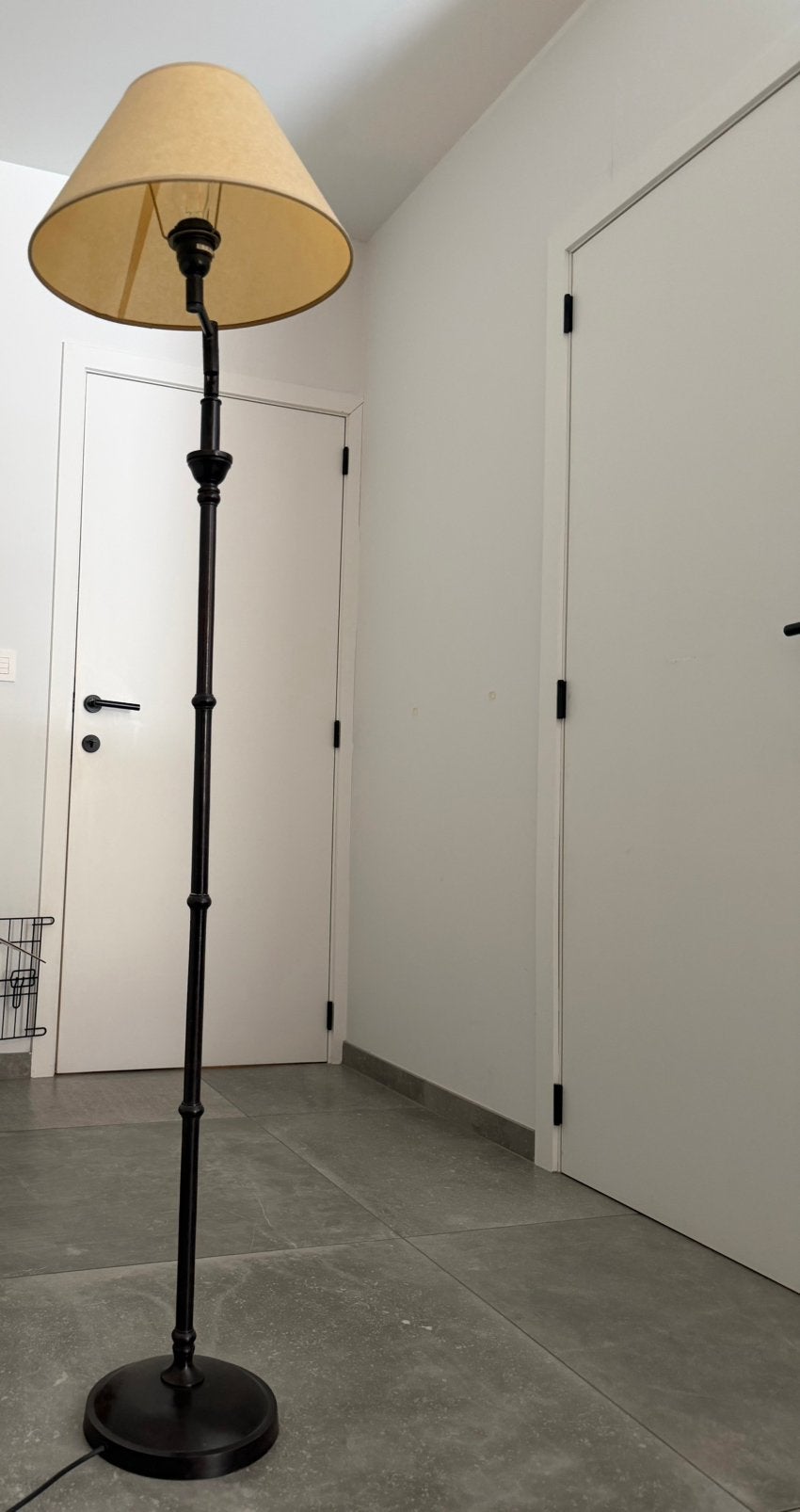 Vloerlamp beige kap, Ophalen, Gebruikt, 150 tot 200 cm