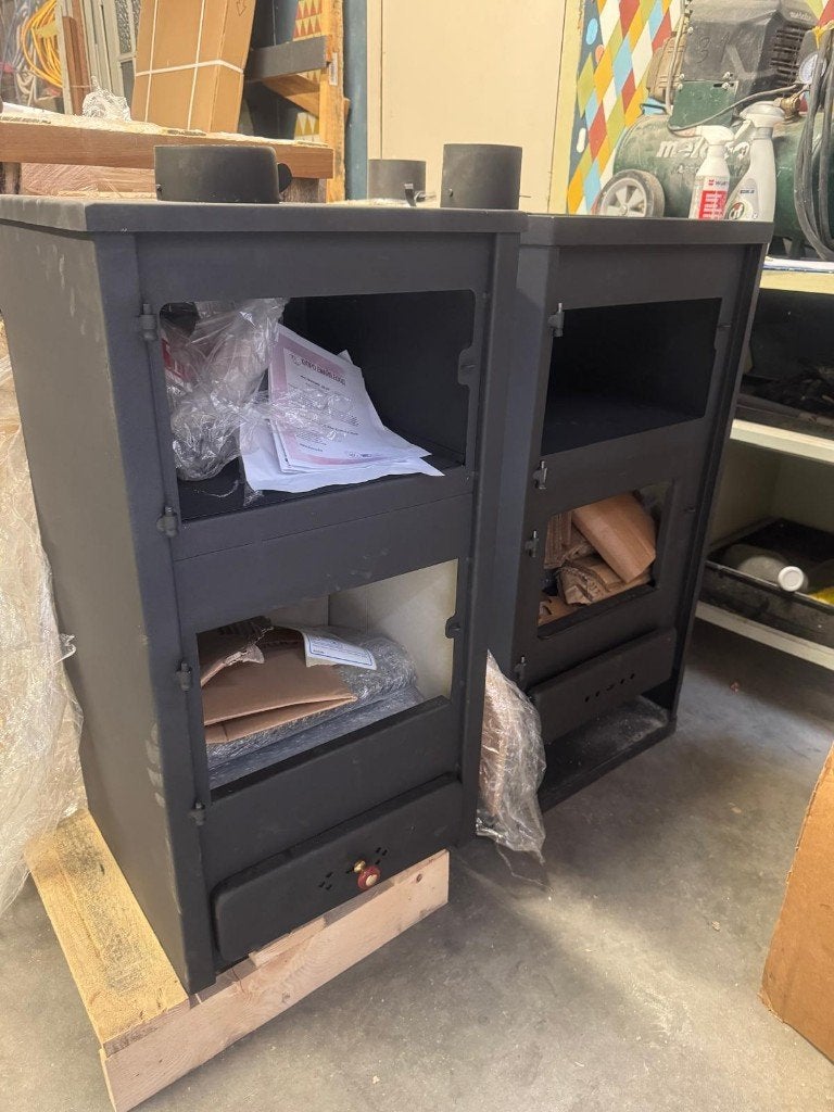 Chauffage au bois avec four pour se chauffer et cuisiner, Enlèvement, Neuf, Insert, Cheminée au bois