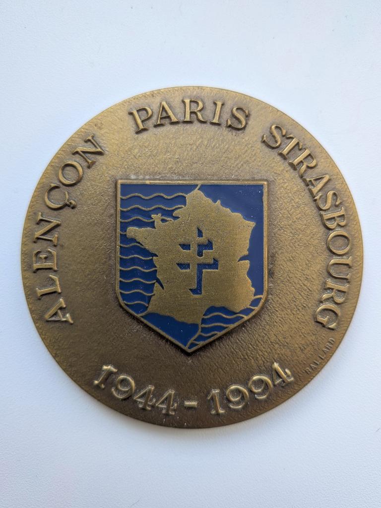 Médaille commémorative 1944-1994 Libération 2 DB Leclerc, Ophalen, Landmacht, Lintje, Medaille of Wings