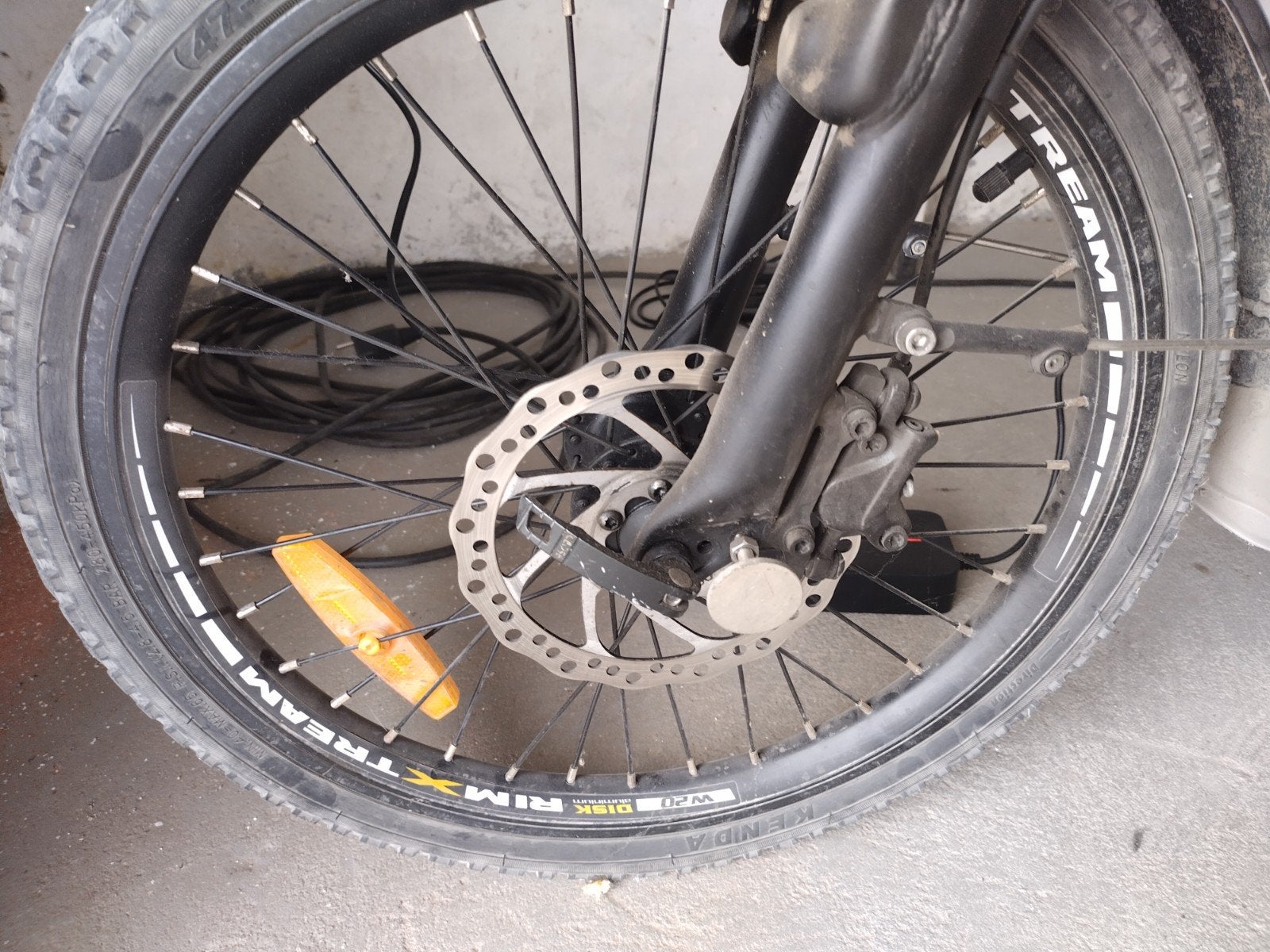 Elektrische vouwfiets in nieuwstaat !nieuwe batterij nodig., Fietsen en Brommers, Versnellingen, Zo goed als nieuw, Schijfrem
