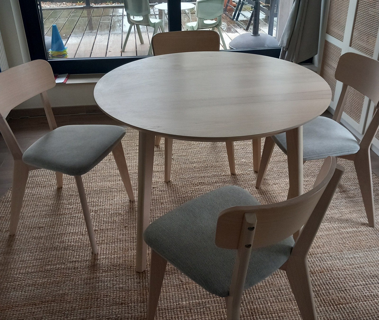 tafelset Ikea nieuw, Maison & Meubles, Enlèvement, Quatre personnes, Rond