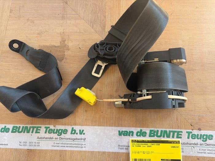 Ceinture de sécurité avant gauche d'un Volkswagen Touran, Volkswagen, -, 3 mois de garantie, Utilisé