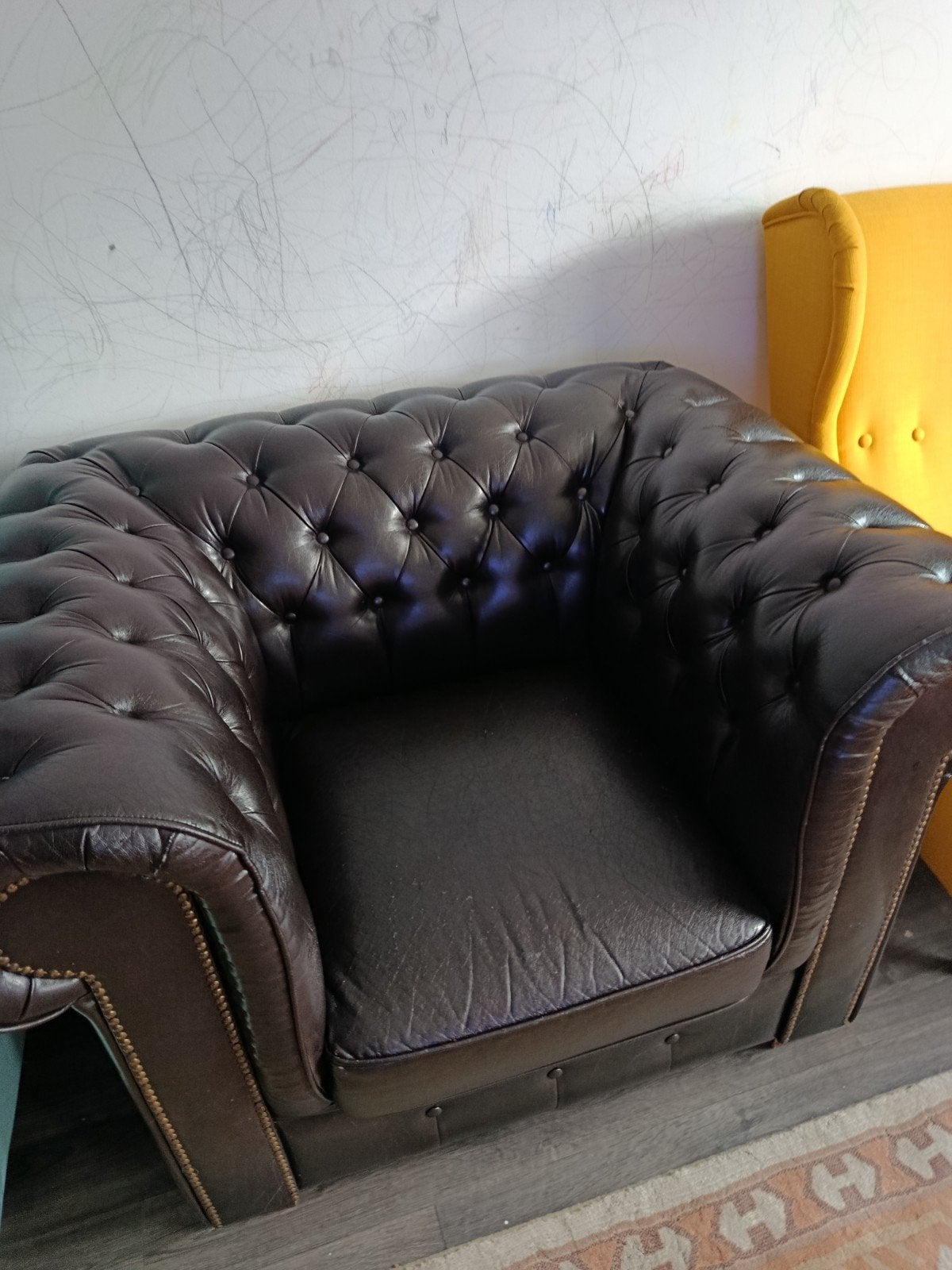 fauteuil Chesterfield, Maison & Meubles, Enlèvement ou Envoi