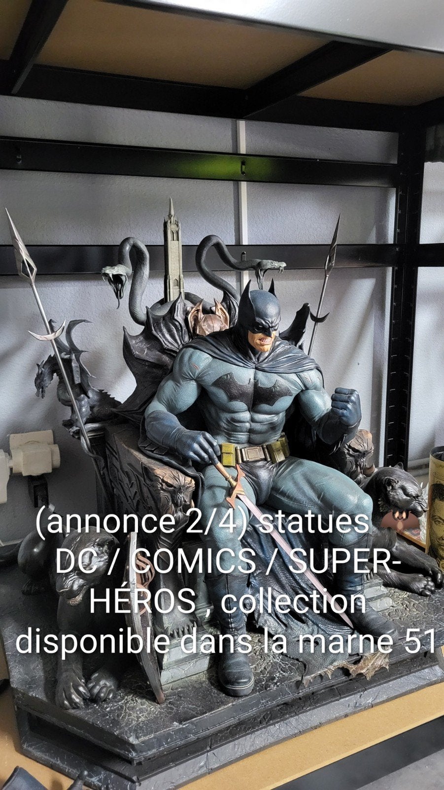 (annonce 2/4) statues  DC / COMICS / SUPER-HÉROS , collec, Enlèvement, Comme neuf
