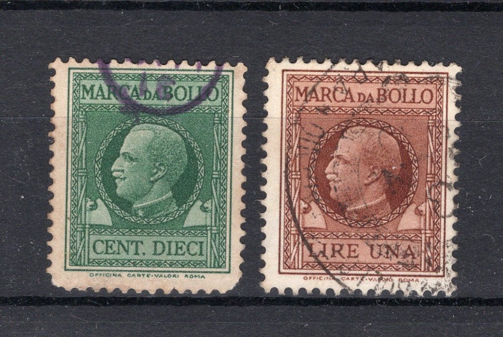 ITALIE Fiscal stamps MARCA DA BOLLO 1930, Verzenden, Gestempeld