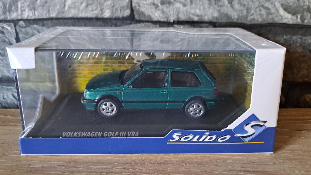 VW Volkswagen Golf MKIII VR6 GREEN 1/43ème, Enlèvement ou Envoi, Solido, Voiture, Solido