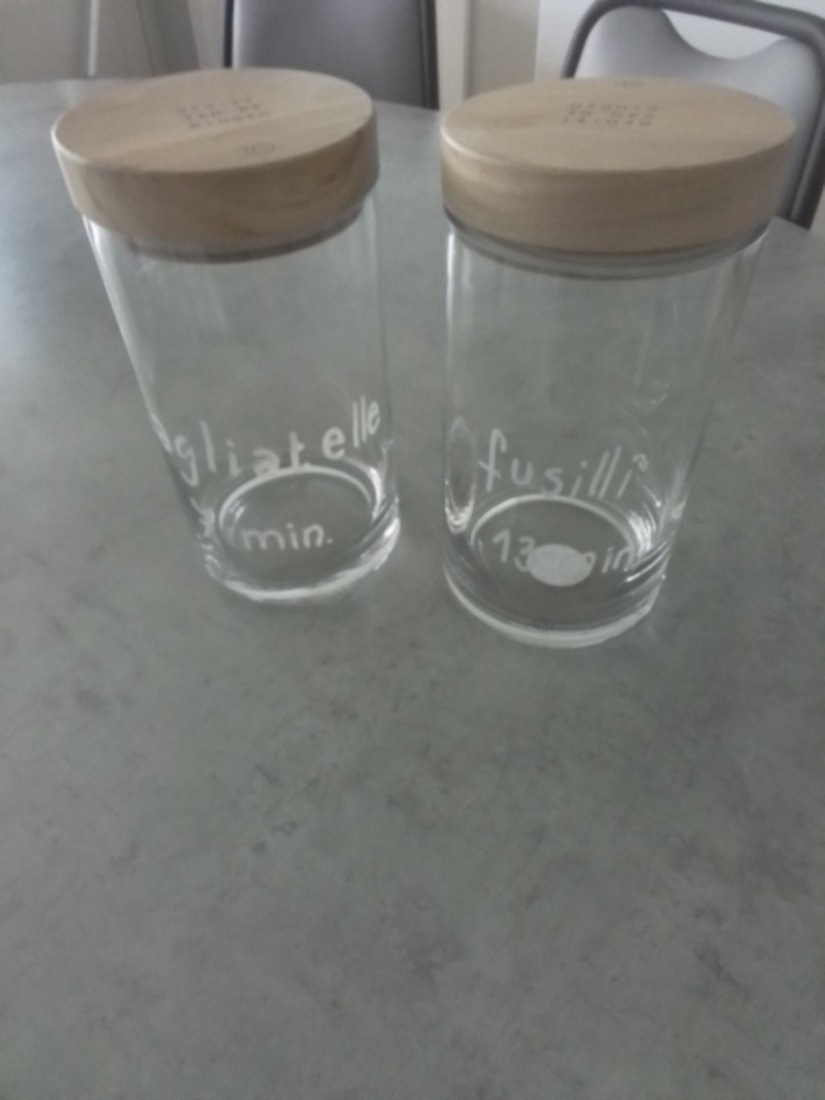 Bocaux de rangement Zusss avec couvercles en bois, Maison & Meubles, Cuisine | Ustensiles de cuisine, Enlèvement