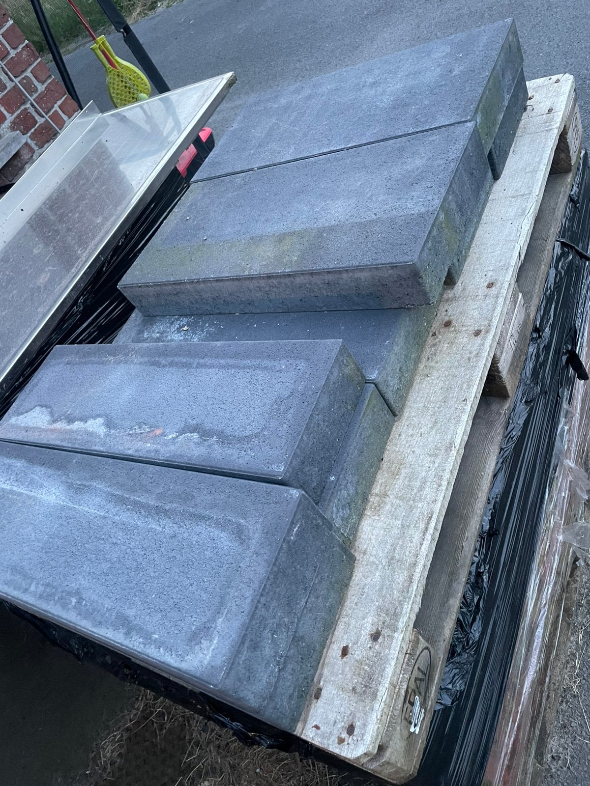 betonsteen antraciet, Doe-het-zelf en Bouw, Metselstenen, Ophalen, Nieuw, Beton