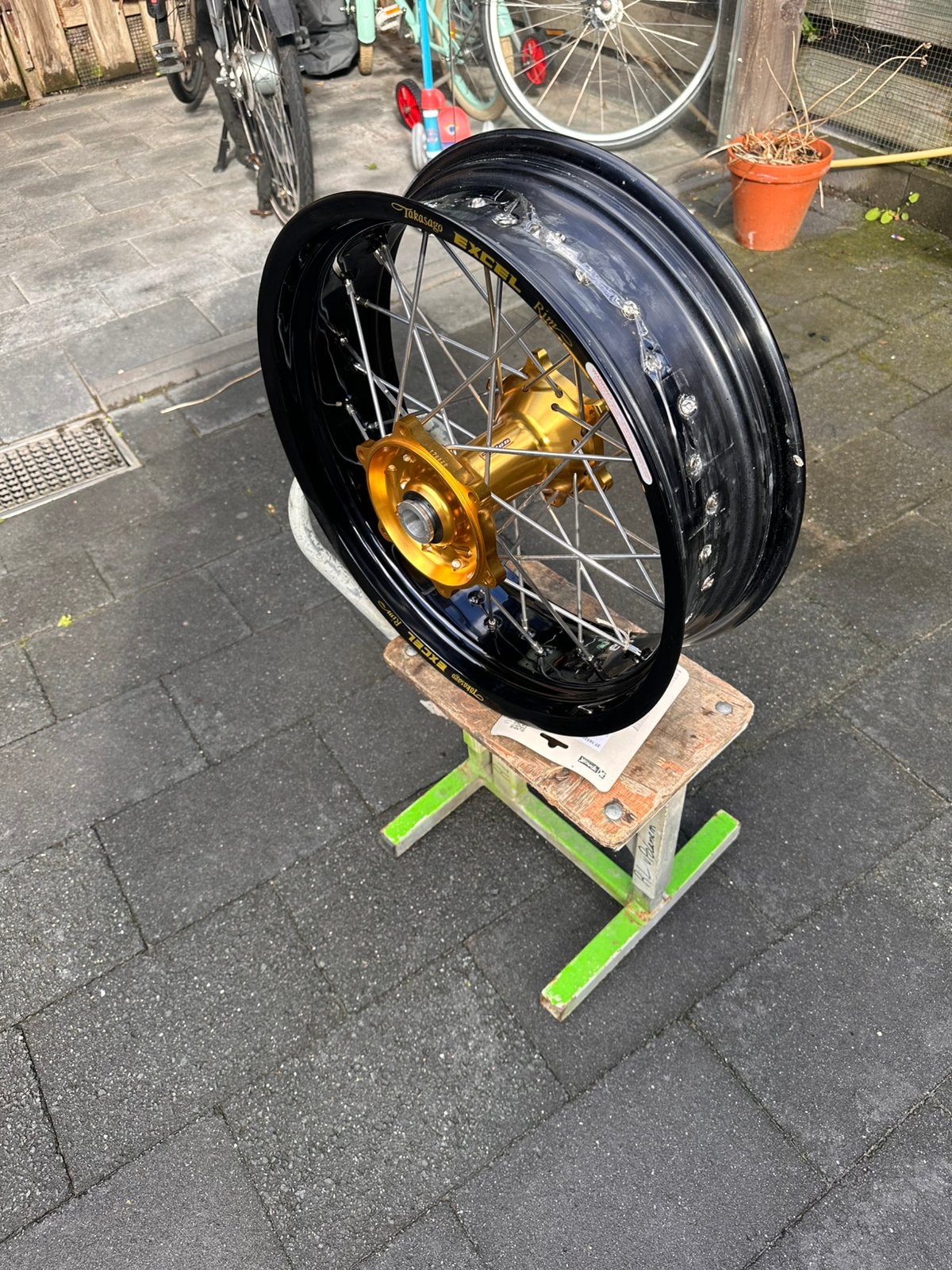 • Roues Supermotard Talon Gold/Excel noires NOUVELLES !, Enlèvement ou Envoi, Neuf