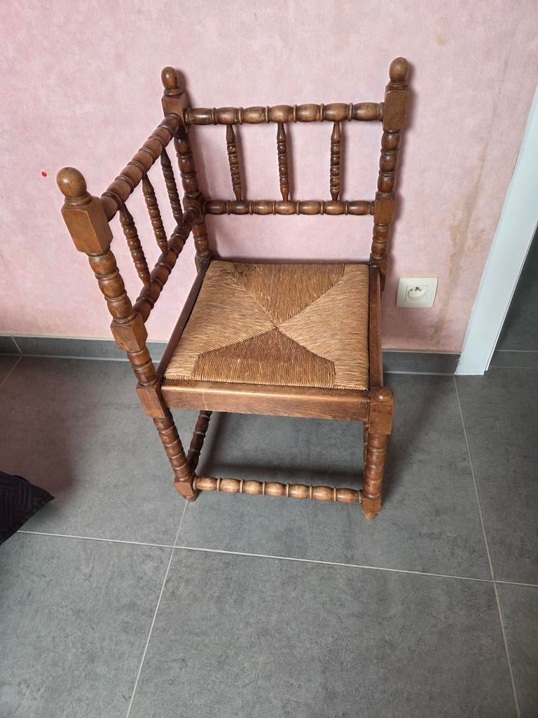 Vintage 19 de eeuw hoekstoel, Antiek en Kunst, Ophalen