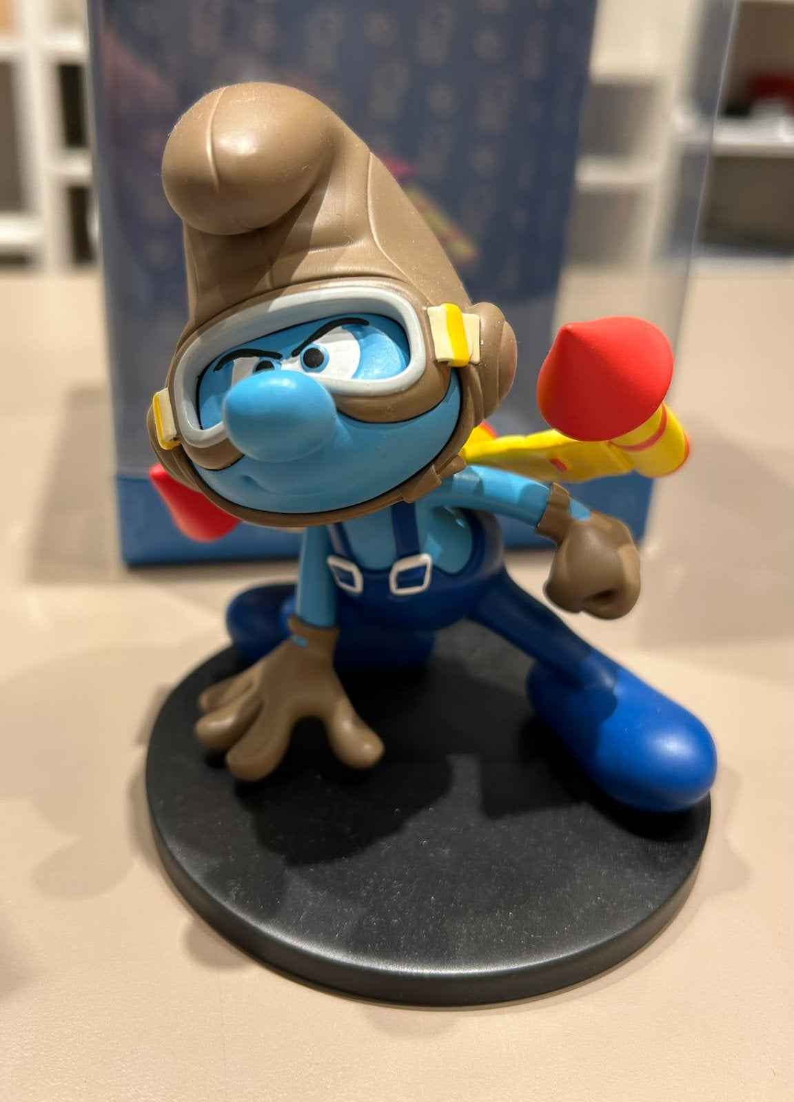 Smurfen beeld jetpack smurf origineel new, Verzamelen, Ophalen of Verzenden, Nieuw