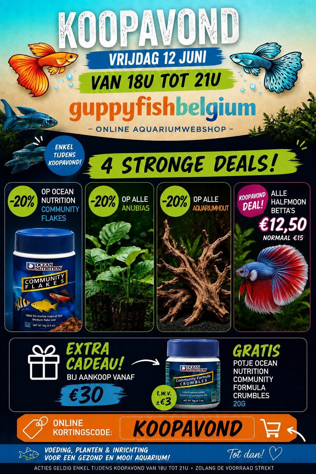 Koopavond vrijdag 12 juni, Dieren en Toebehoren, Vissen | Aquariumvissen, Vis, Zoetwatervis, Schoolvis