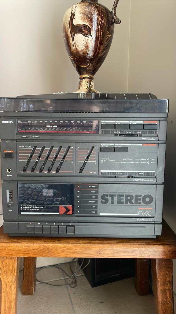 Philips Stereo installatie, Ophalen, Zo goed als nieuw, Cassettedeck, Philips