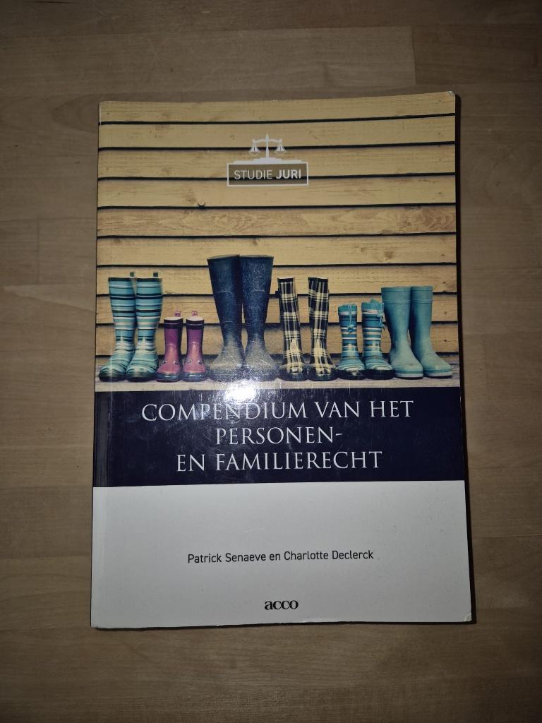 Compendium van het personen en familierecht, Boeken, Studieboeken en Cursussen, Ophalen of Verzenden, Zo goed als nieuw, Hogeschool