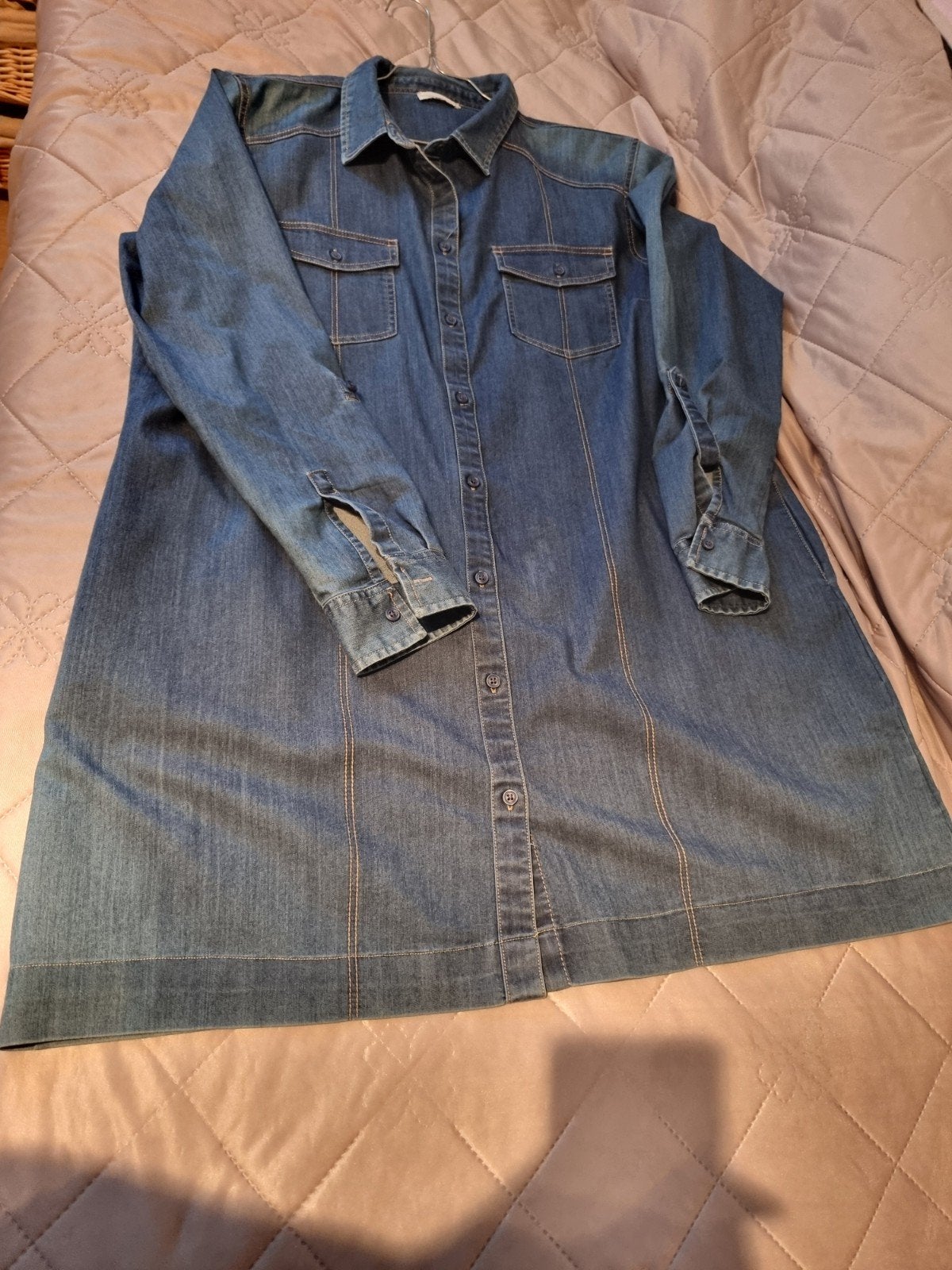 Bel&Bo jeans tuniek/jurk | XL/XXL | Verstelbare mouwen, Vêtements | Femmes, Grandes tailles, Enlèvement ou Envoi, Bel & Bo, Comme neuf