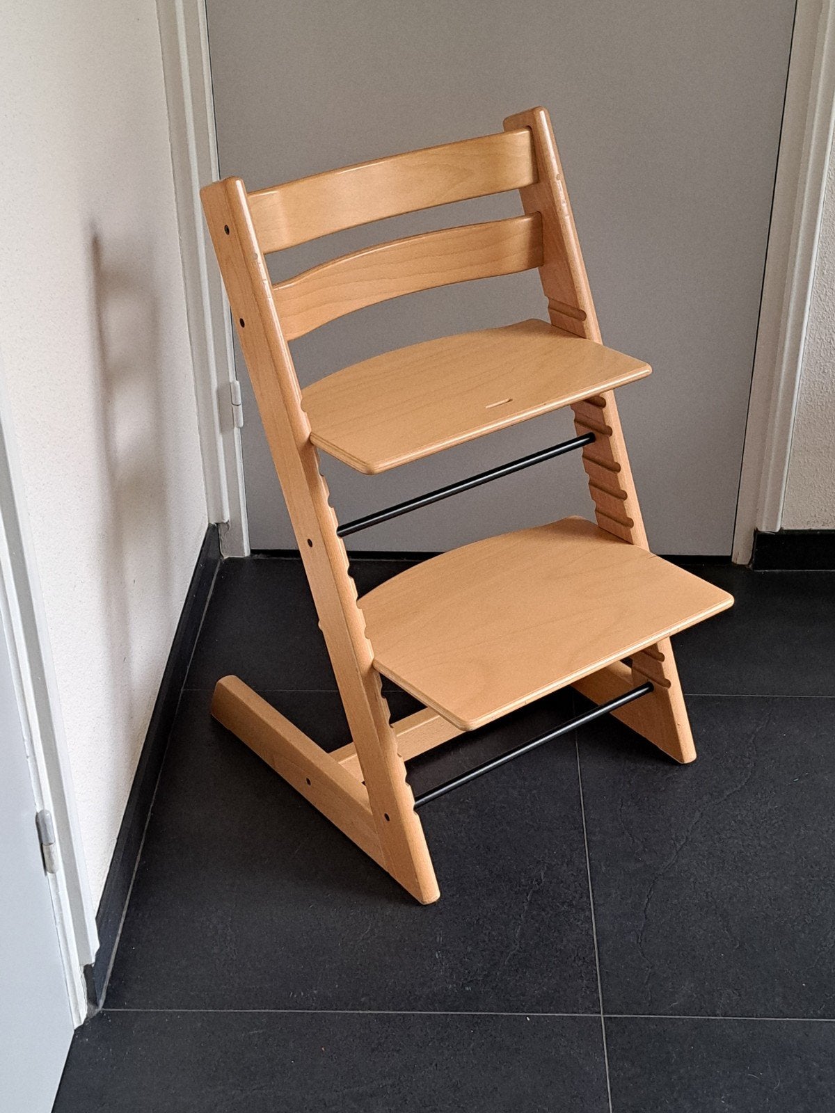 Stokke Tripp Trapp NIEUW MODEL in naturel kleur, Enlèvement, Comme neuf, Chaise évolutive, Coulissant