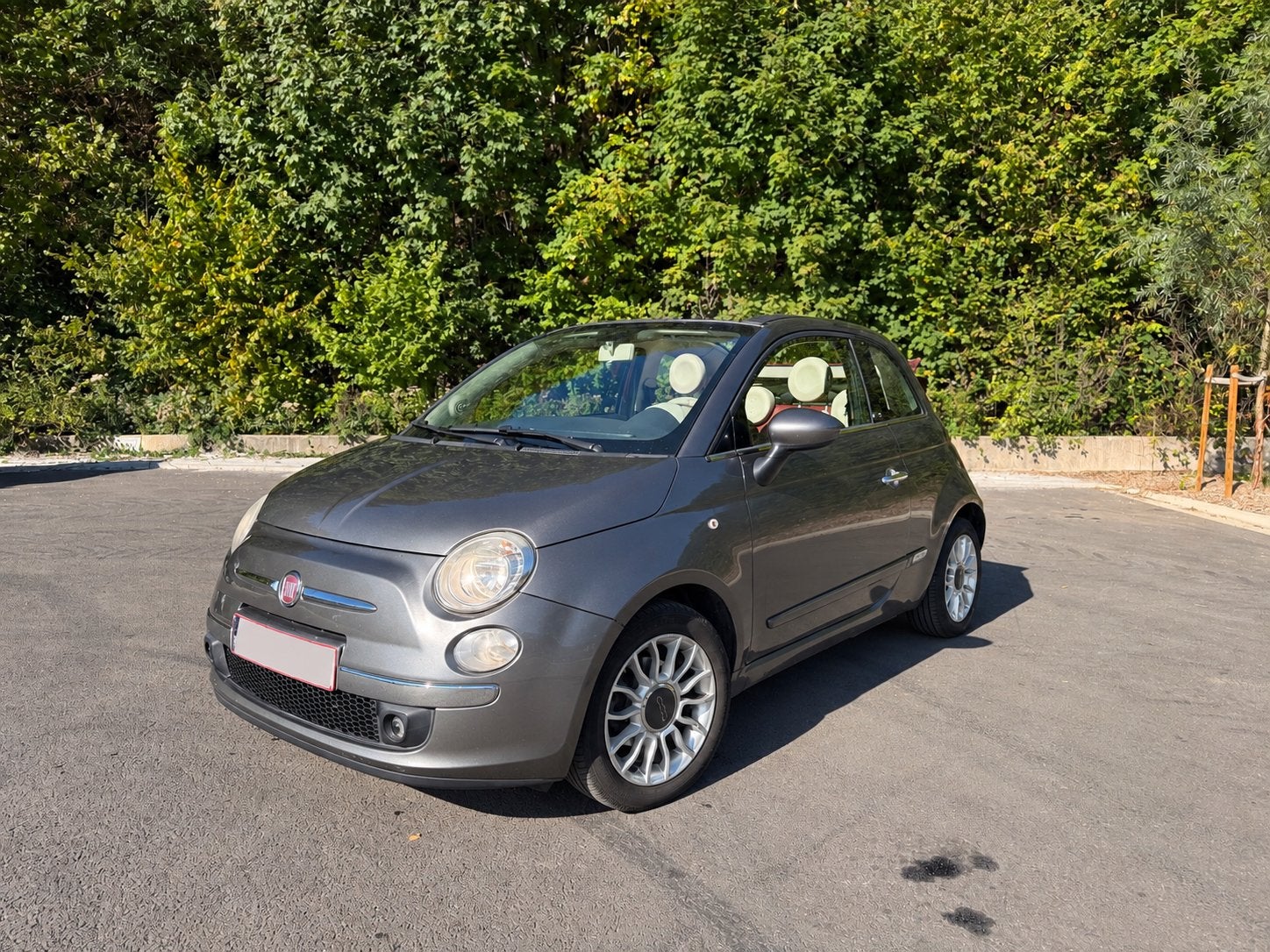 FIAT 500 CABRIOLET* STOELVERWARMING * LEER* BLUETOOTH* NIKEL, Auto's, Bluetooth, Euro 5, 63 kW, Cabriolet