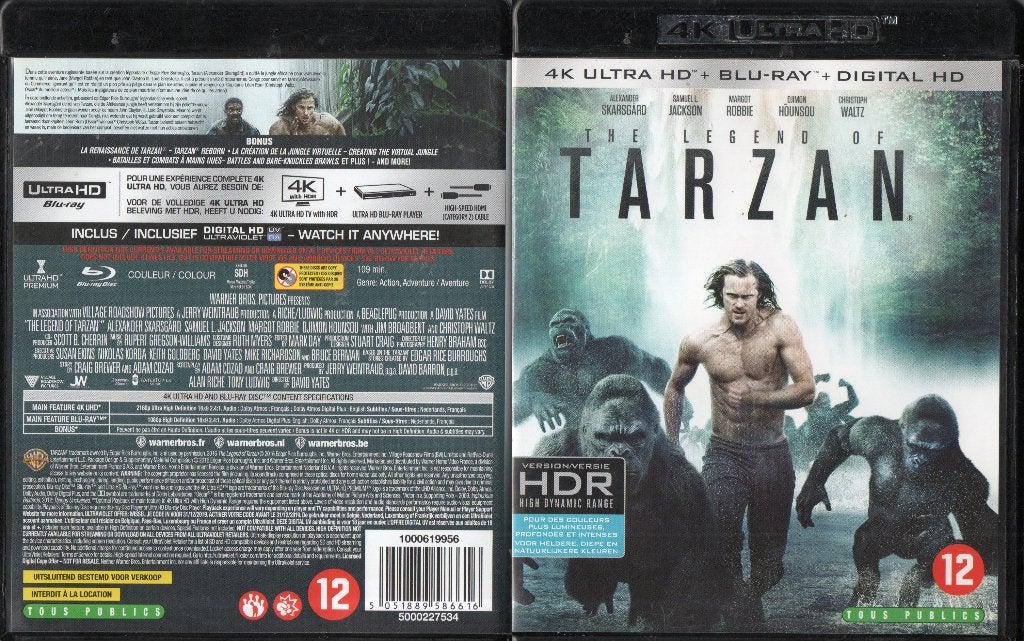 la legende de tarzan (4K ultra hd + blu-ray) neuf, Enlèvement ou Envoi, Néerlandais, Film, Comme neuf