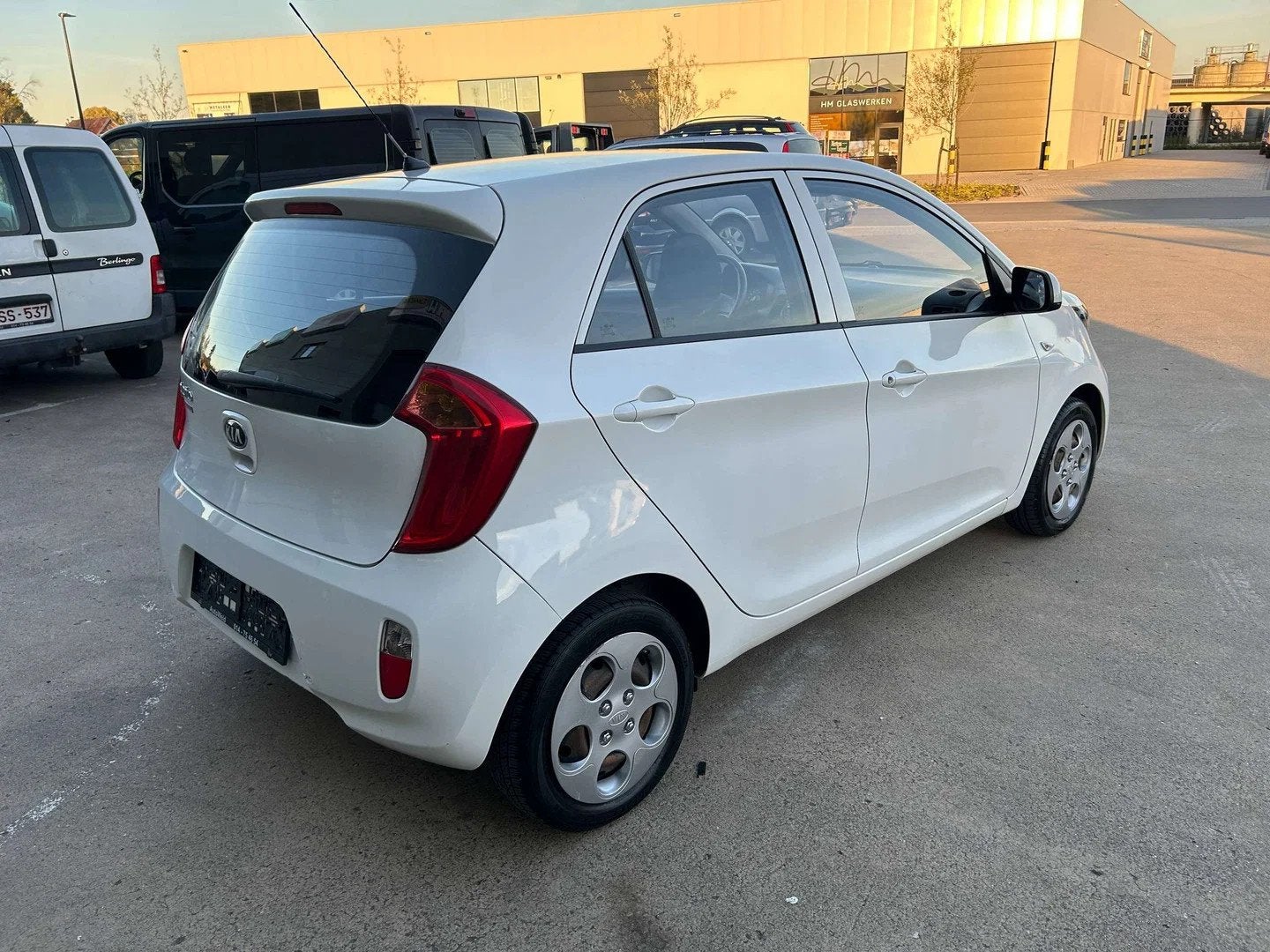 Kia Picanto Picanto 1.0i Easy zie foto met keuring verkoop, Auto's, Euro 5, Stof, Zwart, Wit