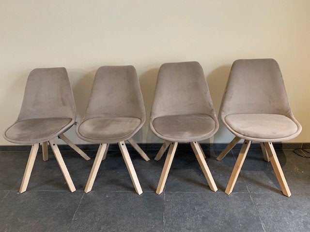 4 stoelen, Autres couleurs, Bois, Comme neuf, Enlèvement