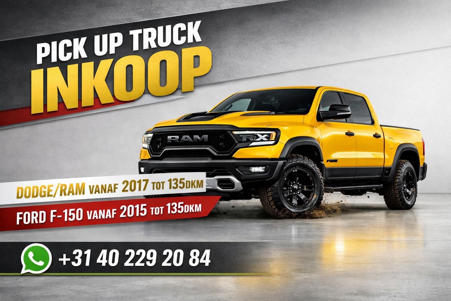 Gezocht!! Pickups, Auto's, Bedrijf, Dodge, Te koop