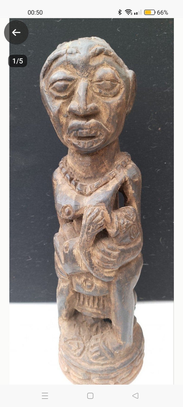 Statue en bois d'art tribal africain, Antiquités & Art, Enlèvement ou Envoi, Bois, Statue