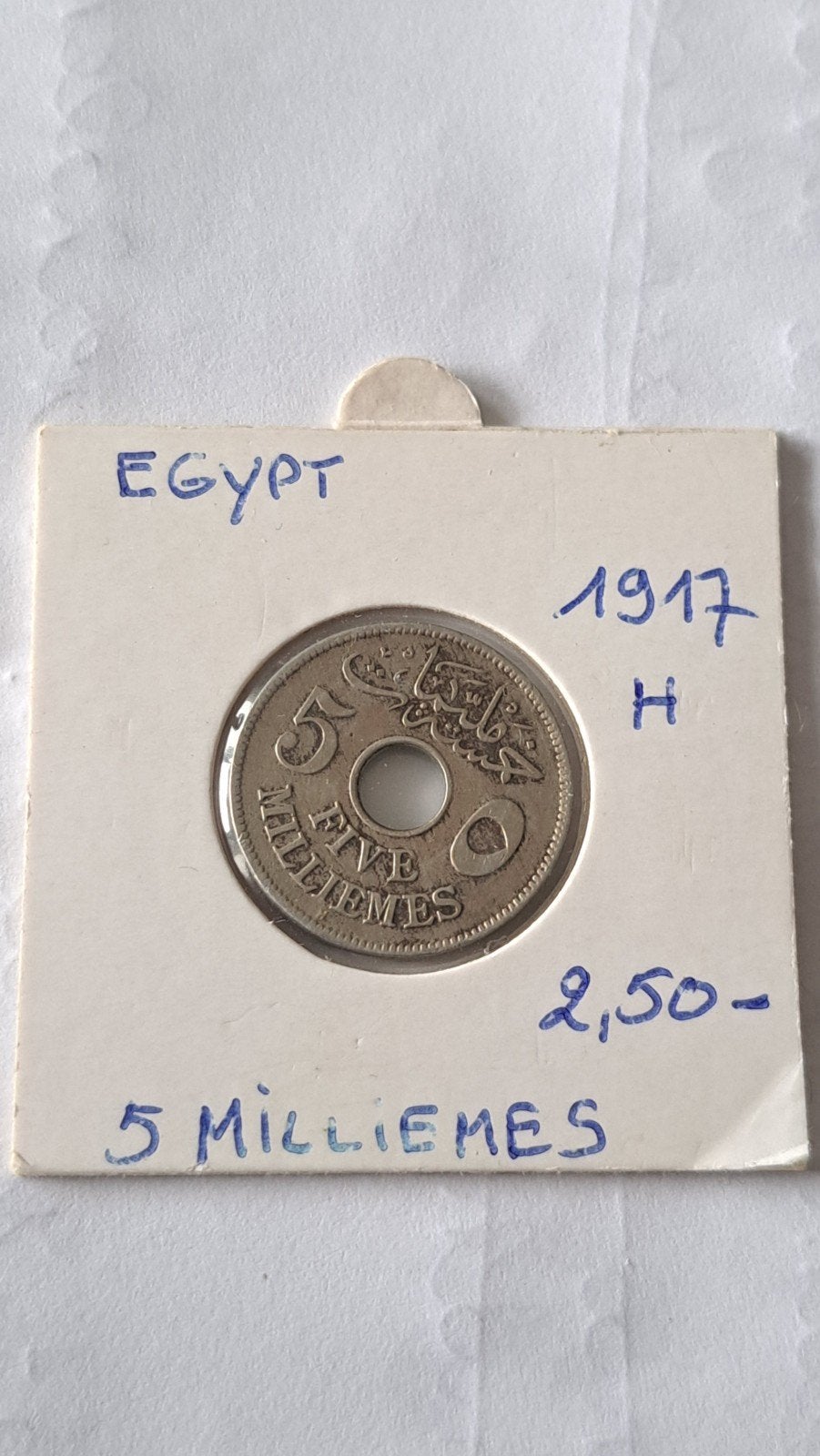 Égypte 5 millimètres 1917 H, Enlèvement ou Envoi, Égypte
