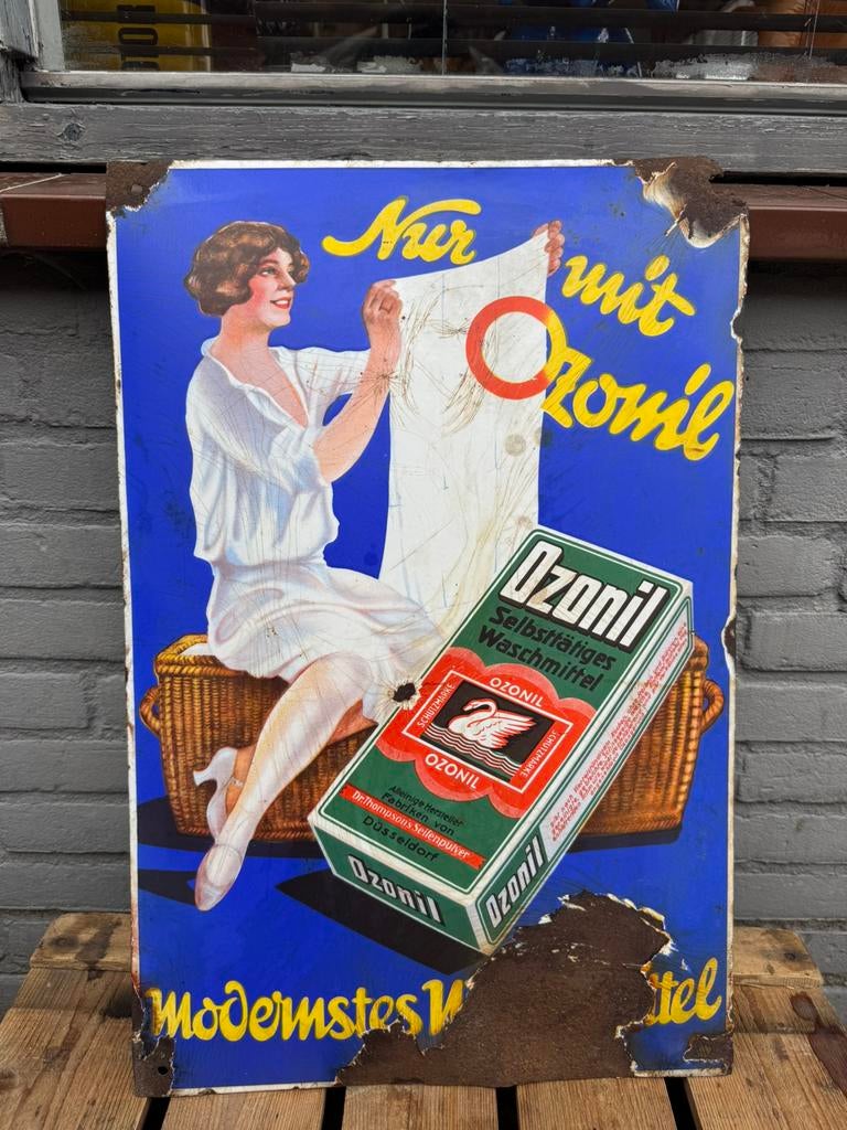 Panneau d'affichage en émail à la cire d'ozonil, Enlèvement
