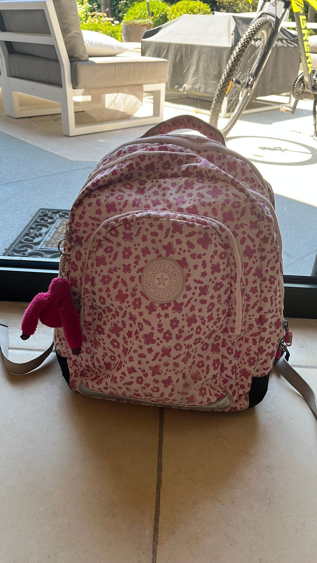 Sac Kipling rose, 40 à 50 cm, Enlèvement ou Envoi, Rose, 30 à 40 cm